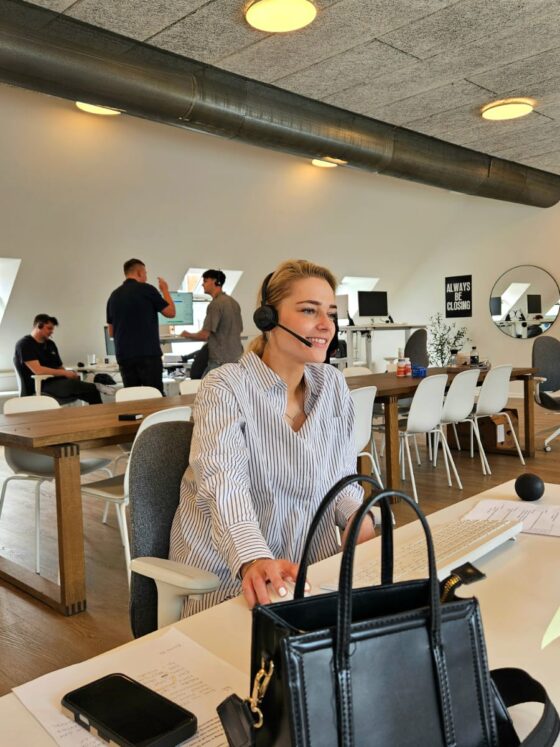 En af vores dygtige telefonsælgere som også deltager på VBA